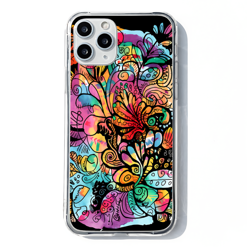 Rainbow Rebel Mysteriously Black Phone Case