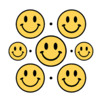 loopy smiley pattern